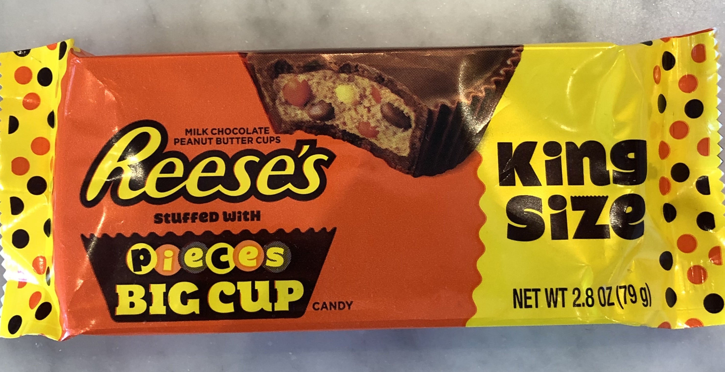 Reese's Pieces Big Cup - King Size – Saugatuck Sweets